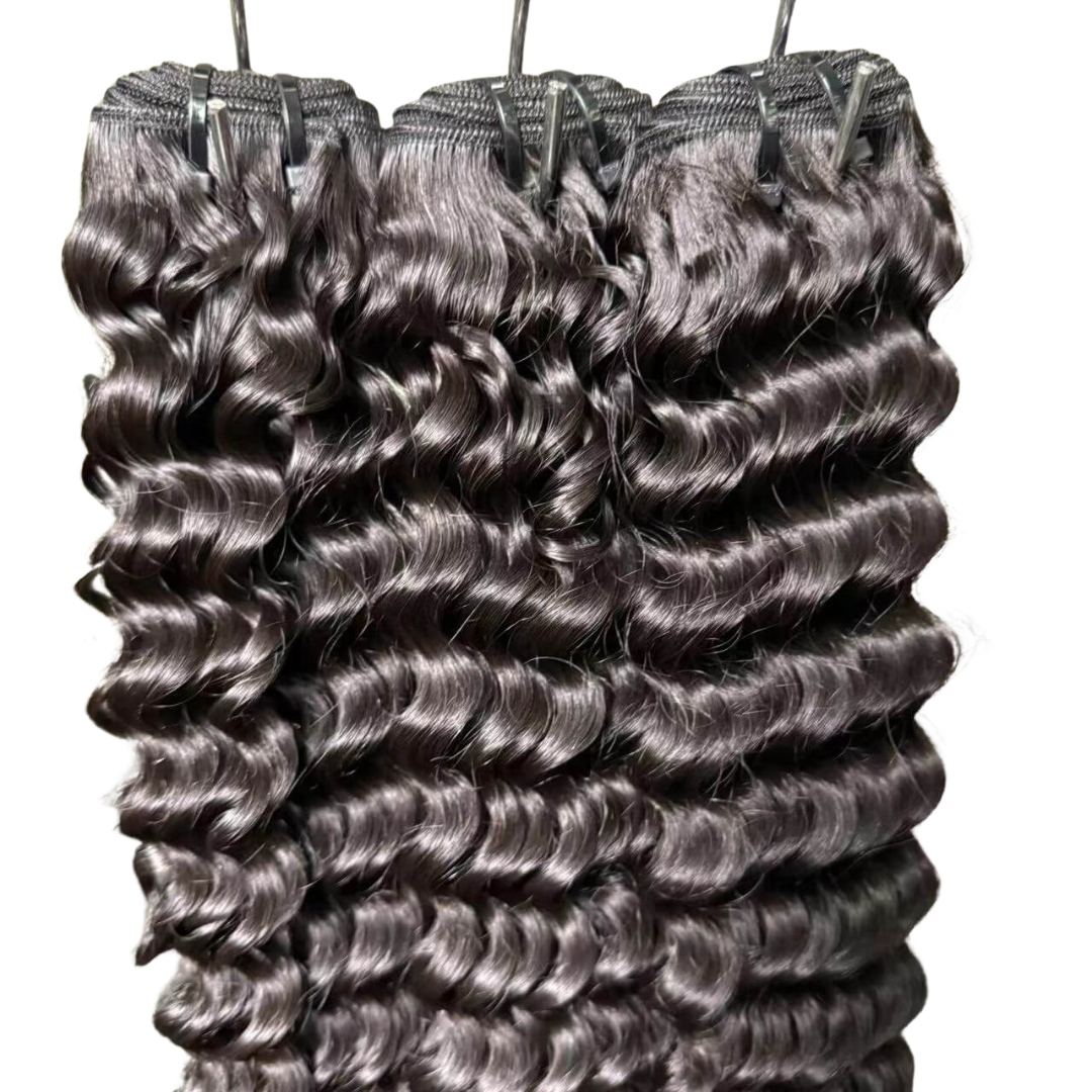 Vietnamese Raw Deep Wave Hair Bundles 100% Human Hair