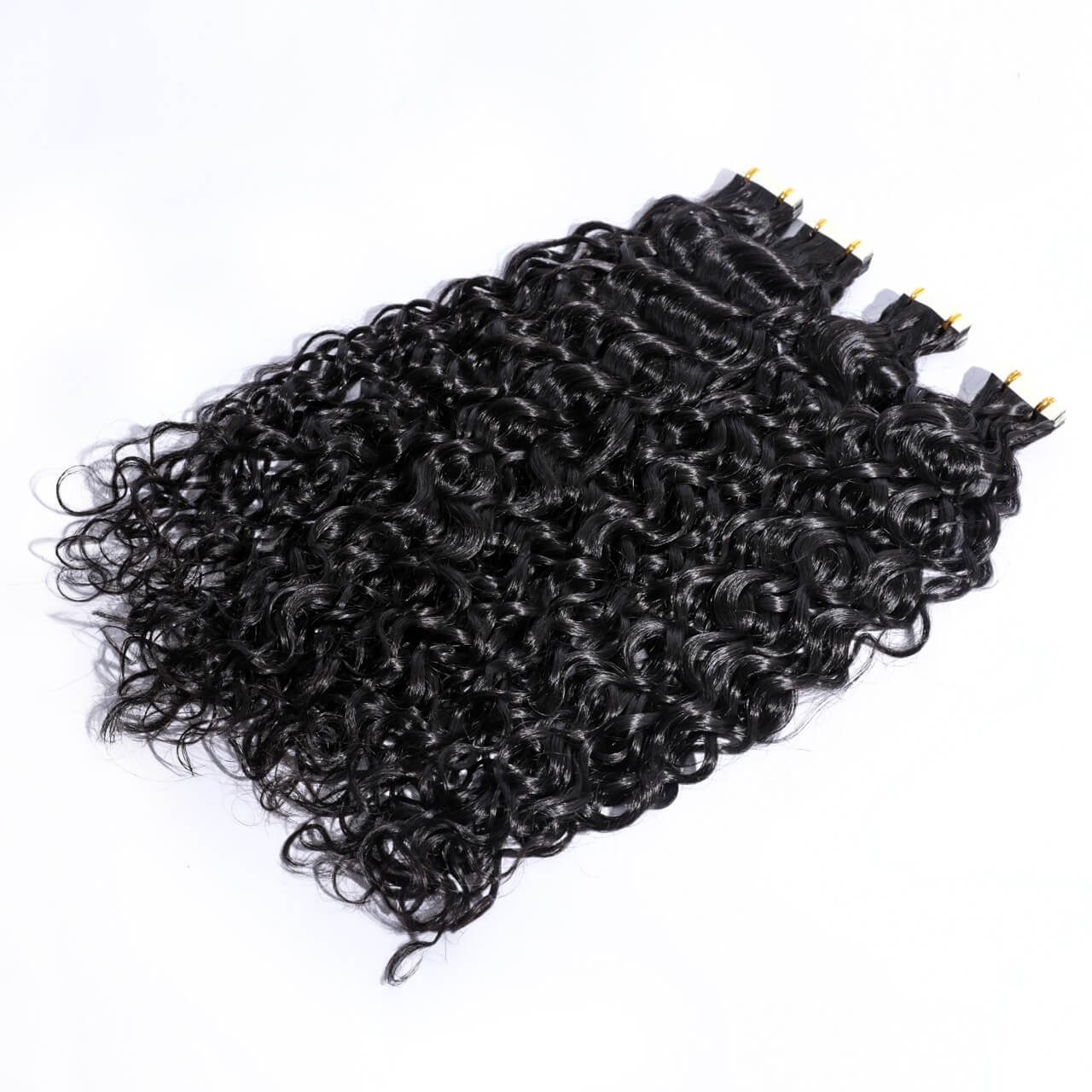 Burmese Water Wave Tape Ins Extensions (Natural Black)